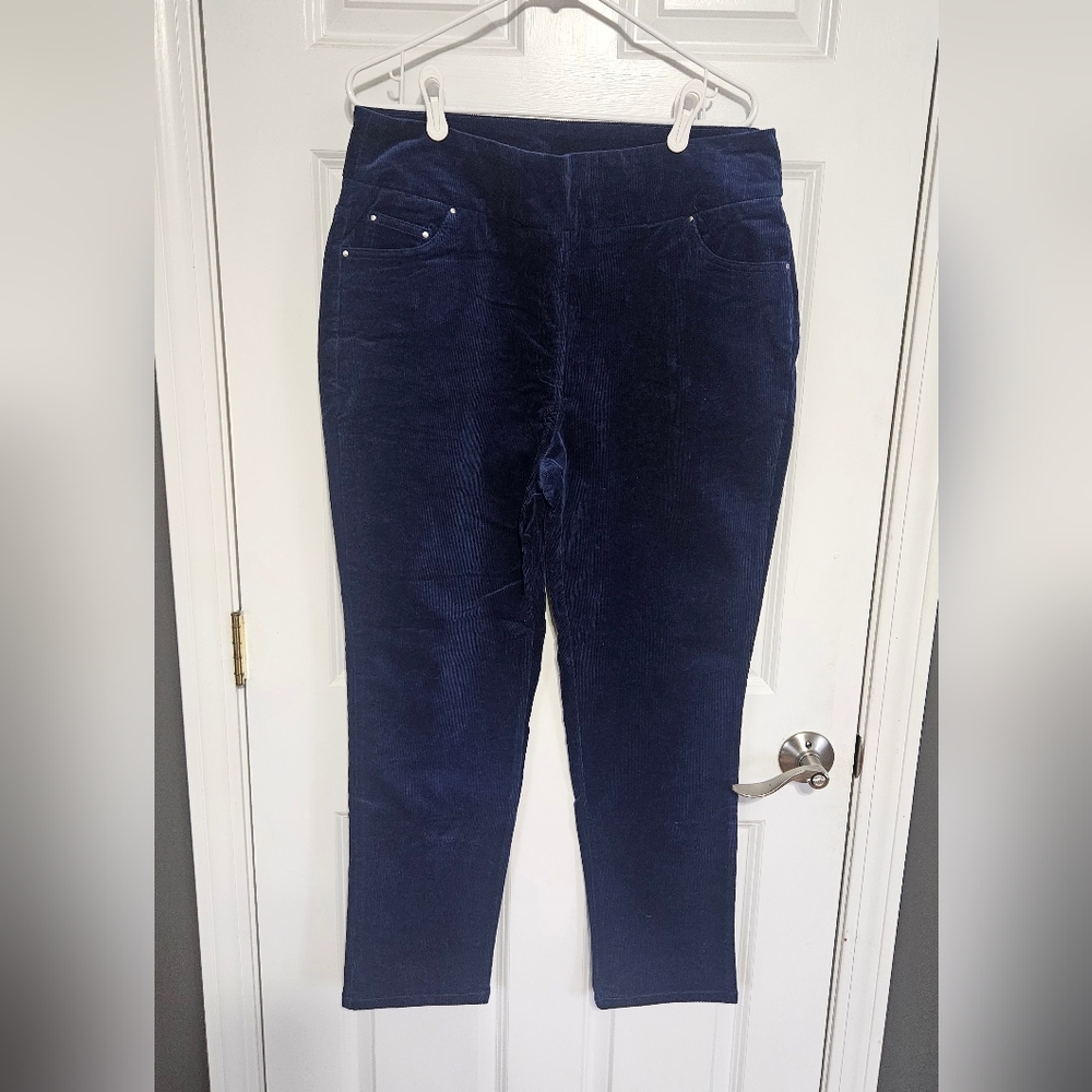 Blair Deep Blue Corduroy Trousers